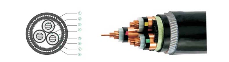 High-Voltage-26-35kV-Armored-Copper-Power-Cable High-Voltage-26-35kV-Armored-Copper-Power-Cable