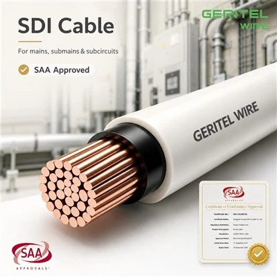 كابل V-90 PVC SDI مع موصل نحاسي مجدول